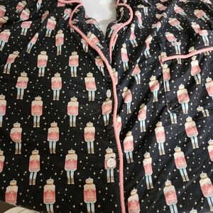 Adult Nutcracker Pajamas - Black and Pink